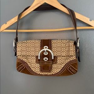 Cute brown Coach clutch